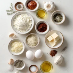 Ingredients for Smoky Cajun Sausage Alfredo Delight