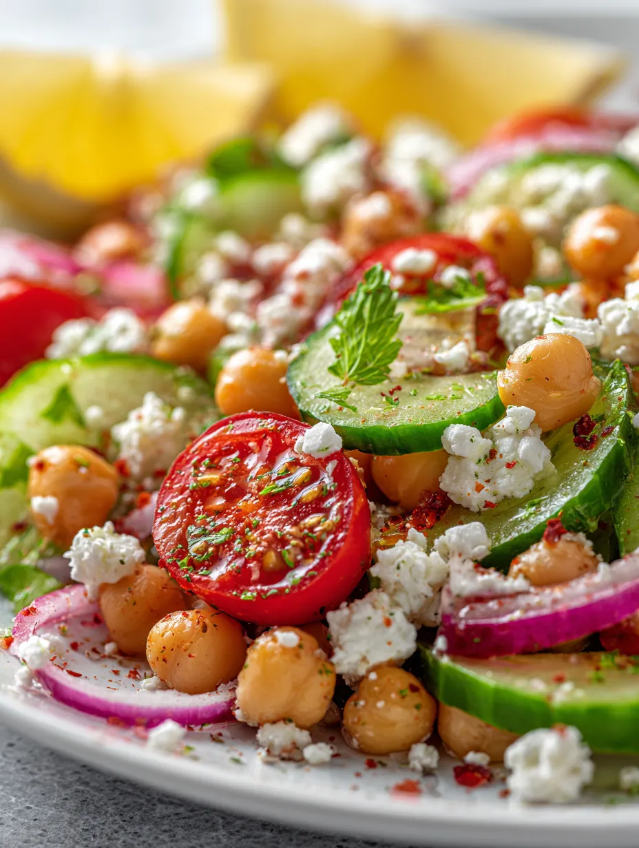 Brighten up your summer with this zesty Lemony Chickpea & Feta Salad, a refreshing and nutritious option perfect for warm days. Packed with colorful veggies and a tangy dressing, it’s not just a salad—it’s one of the best healthy drink ideas to complement your favorite summer beverages. Explore more vibrant recipes like this at epiceats! SummerSalad HealthyEating ChickpeaSalad FreshFlavors EatTheRainbow HealthyRecipes FoodieFavorites