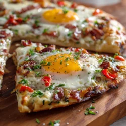Are you ready to start your day with a delicious twist? Say hello to Breakfast Pizza Bliss! This creative and savory dish combines the best of both worlds - the comforting flavors of breakfast with the fun and versatility of pizza.