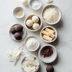 Ingredients for Easy No-Bake Coconut Truffle Dessert: A Delightful Treat