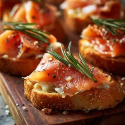 Welcome to my kitchen, where today we're diving into the world of appetizers with a recipe that combines the richness of smoked salmon and the crunch of crostini. These Smoked Salmon Crostini Delights are perfect for a fancy brunch, a casual gathering, or just a cozy night in. Let's get started on creating these little bites of joy!