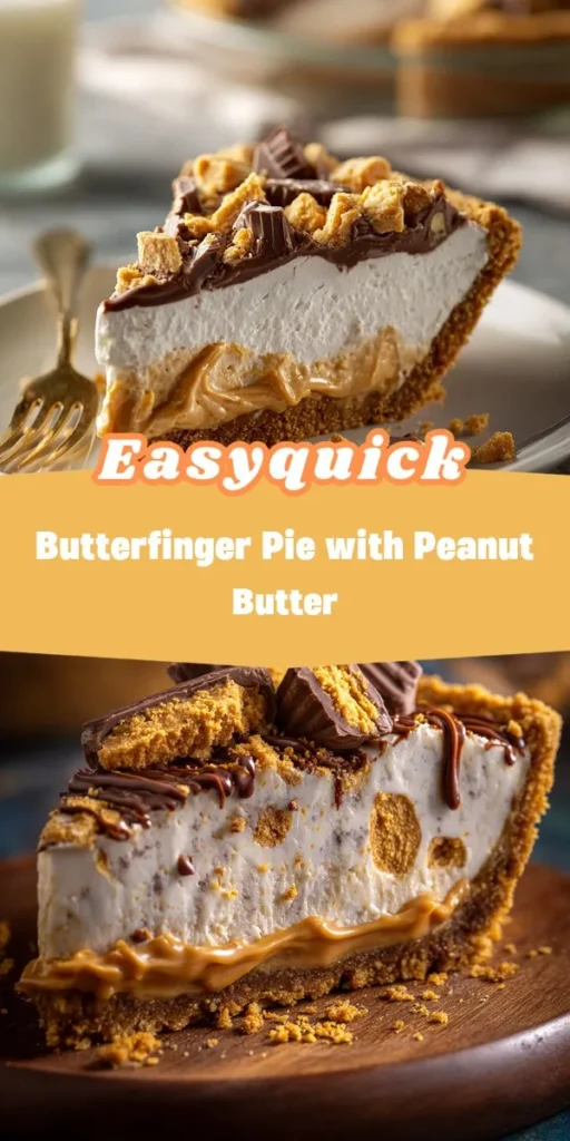 Looking for quick sweet treat ideas? Try this Crispy Butterfinger Delight Pie that can be whipped up in just 30 minutes! With its crunchy Butterfinger pieces and creamy peanut butter filling, this dessert is a deliciously satisfying option for any occasion. DessertIdeas SweetTreats 30MinuteDessert HealthyEating Epiceats PeanutButter Butterfinger