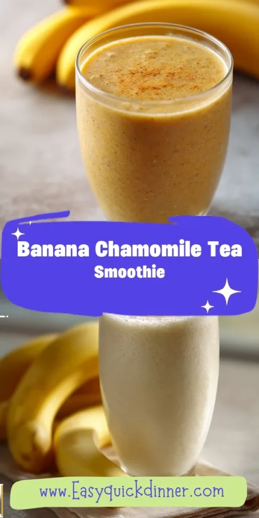 Elevate your hydration game with this Banana Chamomile Tea Smoothie, a perfect blend of homemade smoothies that can easily be enjoyed as a quick iced drink. Infused with calming chamomile, this recipe