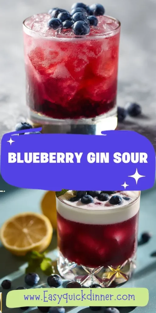 Elevate your cocktail game with this refreshing Blueberry Gin Sour, where homemade lemonade meets vibrant blueberry puree for a fruity twist that&rsquo;s both bright and invigorating. This drink offers a perfect balance of tartness and sweetness, making it an ideal companion for warm evenings or special gatherings. For more creative fruit juice ideas, check out epiceats! BlueberryGinSour CocktailRecipe HomemadeLemonade FruitJuiceIdeas Mixology SummerDrinks Drinkstagram