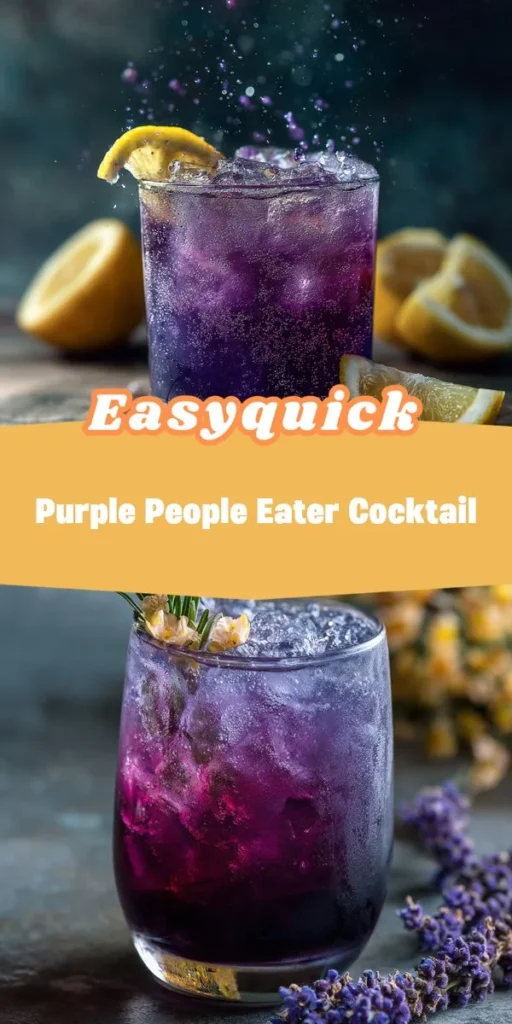 Elevate your next gathering with the vibrant Purple People Eater Cocktail! Bursting with fruity flavors from vodka, blackberry liqueur, and refreshing citrus, this drink not only looks stunning but also serves as one of the best healthy drink ideas for any party. Perfect for impressing guests, discover more at epiceats and make your celebrations unforgettable! PartyDrinkRecipes CocktailHour HealthyDrinks Mixology DrinkIdeas PurpleCocktail FunDrinks