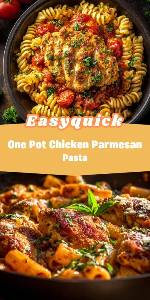 Beat the heat this summer with a vibrant One Pot Chicken Parmesan Pasta that&rsquo;s quick to whip up and bursting with flavor! Perfect for busy nights, this dish combines tender chicken, cheesy goodness, a