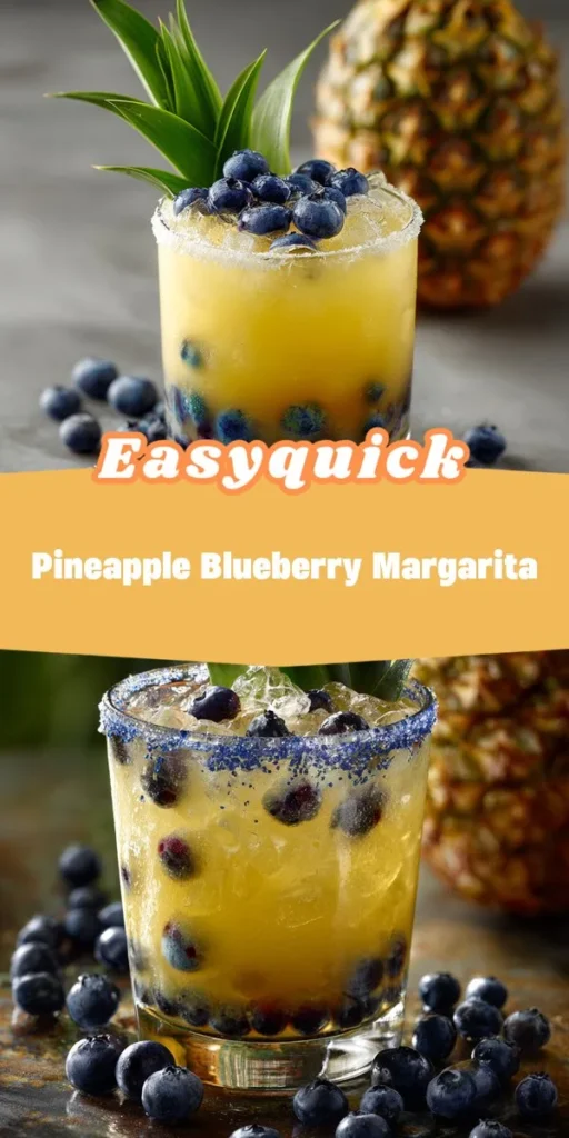 Elevate your summer gatherings with a Pineapple Blueberry Margarita that bursts with tropical flavor and vibrant color. This refreshing drink recipe combines sweet pineapple and juicy blueberries for a homemade smoothie experience like no other, perfectly balanced with a hint of lime and a touch of tequila. Cheers to sunshine and good times with epiceats! MargaritaMagic RefreshingDrinks SmoothieVibes PineappleBlueberry SummerCocktails EpicEats TropicalDelight