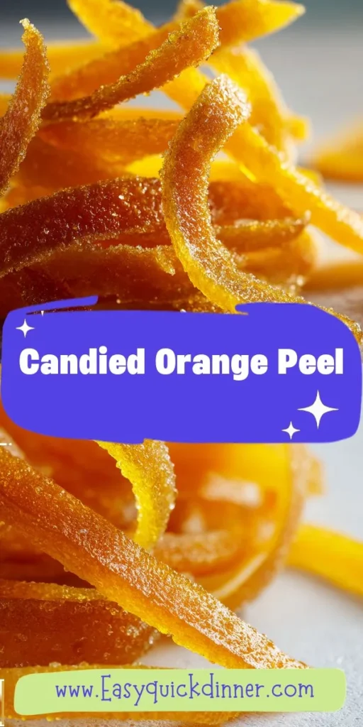 Looking for homemade dessert ideas that are both health-conscious and easy to make? This recipe for candied orange peel is a simple way to elevate your snacking game while enjoying the bright flavors