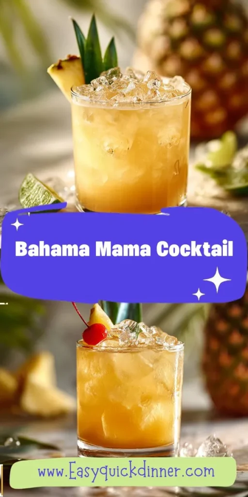 This Tropical Bahama Mama cocktail is a vibrant burst of summer flavors, perfectly blending the sweetness of pineapple and orange with a hint of coconut. Whether youre hosting a barbecue or just relaxing on the patio, this drink is one of the best healthy drink ideas to keep you cool and refreshed. Check out more summer beverages and inspirations on epiceats! SummerCocktails TropicalDrinks HealthyDrinkIdeas RefreshingBeverages CocktailRecipes BahamaMama DrinkInspiration