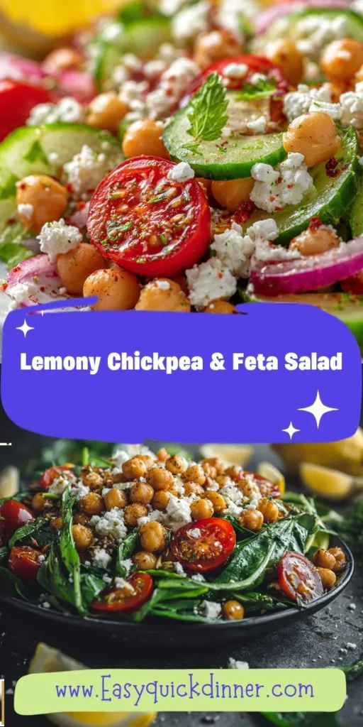 Brighten up your summer with this zesty Lemony Chickpea & Feta Salad, a refreshing and nutritious option perfect for warm days. Packed with colorful veggies and a tangy dressing, it&rsquo;s not just a salad&mdash;it&rsquo;s one of the best healthy drink ideas to complement your favorite summer beverages. Explore more vibrant recipes like this at epiceats! SummerSalad HealthyEating ChickpeaSalad FreshFlavors EatTheRainbow HealthyRecipes FoodieFavorites