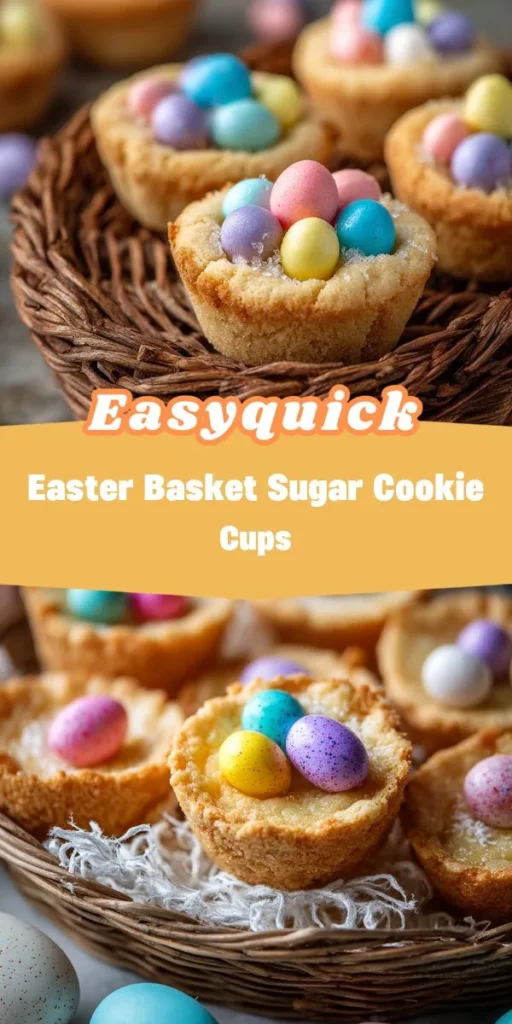 Looking for a fun and simple way to celebrate Easter? Try this quick brownie recipe that transforms your favorite chocolate treat into adorable Easter Basket Sugar Cookie Cups! Perfect for family gath