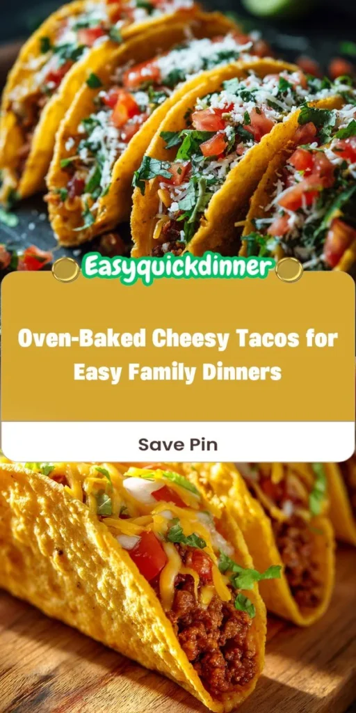 Transform your weeknight meals with these oven-baked cheesy tacos, a standout among one-pot dinner ideas! Packed with ground beef, black beans, and corn, this healthy dinner recipe offers a satisfying