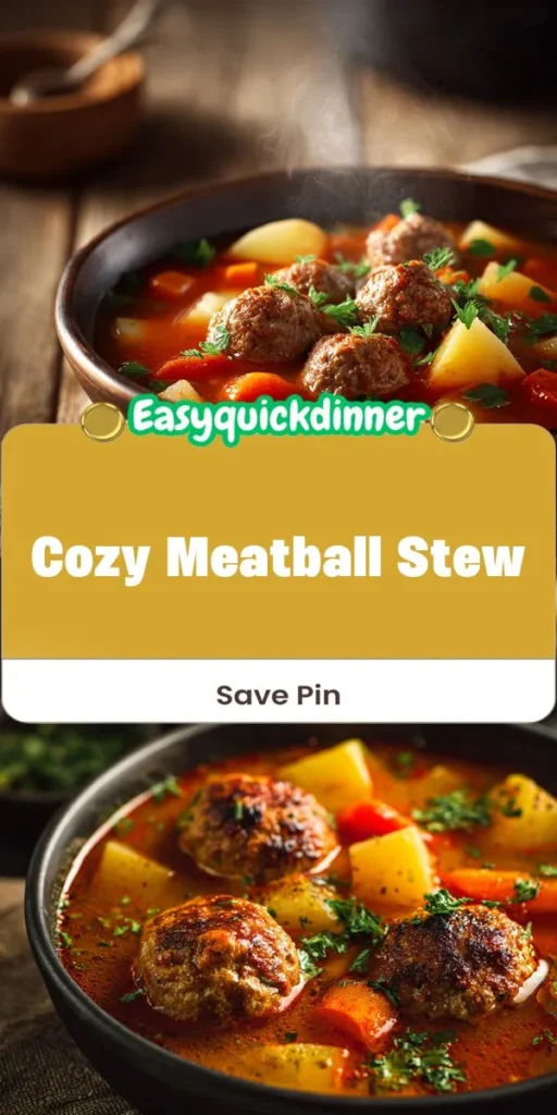Warm up your kitchen with this cozy meatball stew, a perfect comfort food dinner that brings together hearty flavors and nourishing ingredients. Each tender meatball simmers in a rich broth, melding with fresh veggies and spices for an inviting chicken dinner recipe twist that you wont want to miss. Check out epiceats for the full recipe! ComfortFood MeatballStew CozyDinner HomeCooking EasyRecipes FlavorfulMeals epiceats