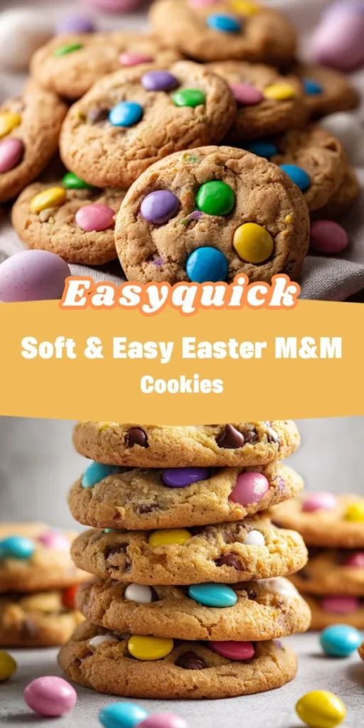 This soft and easy Easter M&M cookie recipe is perfect for whipping up a sweet treat that everyone will love! With just a few simple ingredients and quick steps, you&rsquo;ll have a batch of colorful cookie