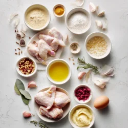 Ingredients for Golden Oven Baked Chicken Wings