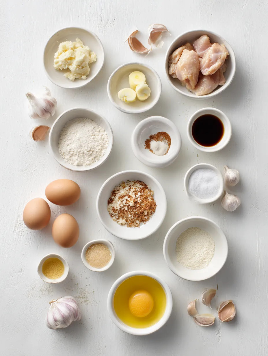 Ingredients for Sweet and Savory Honey Garlic Chicken