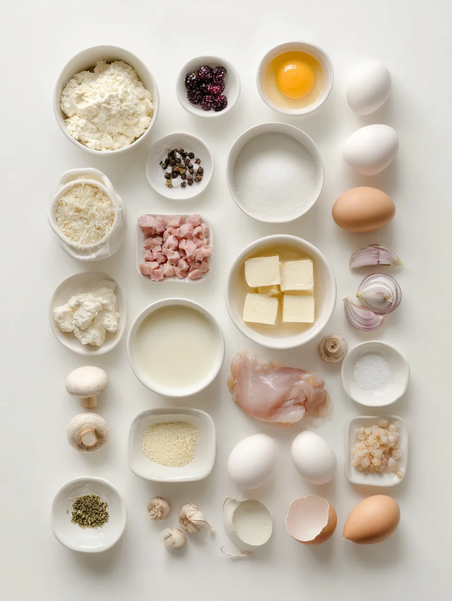 Ingredients for Creamy Christmas Chicken Casserole: A Festive Comfort Food