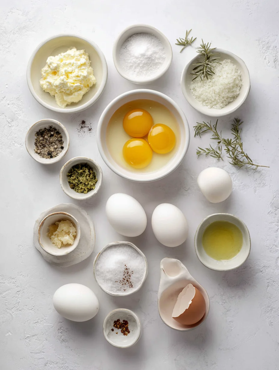Ingredients for Cloud Nine Egg White Omelette