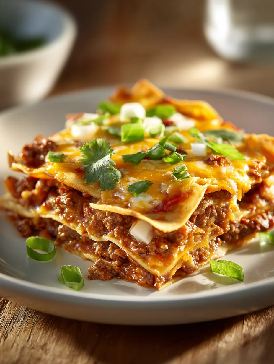 This the best beef enchilada casserole is a simple dinner recipe made with everyday ingredients. Perfect for busy days and family meals.