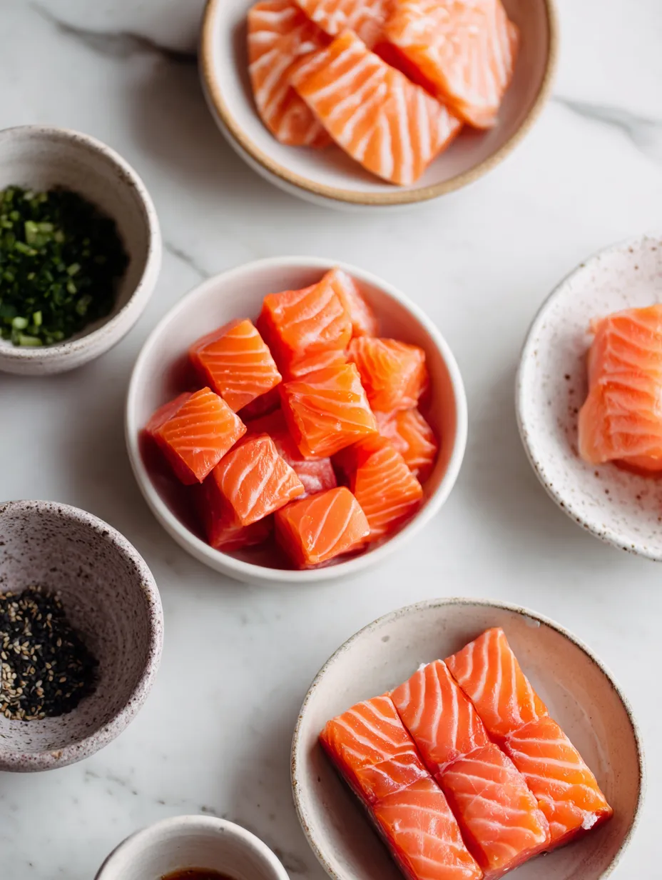 Ingredients for Maple Sriracha Salmon Bites: A Flavorful Treat