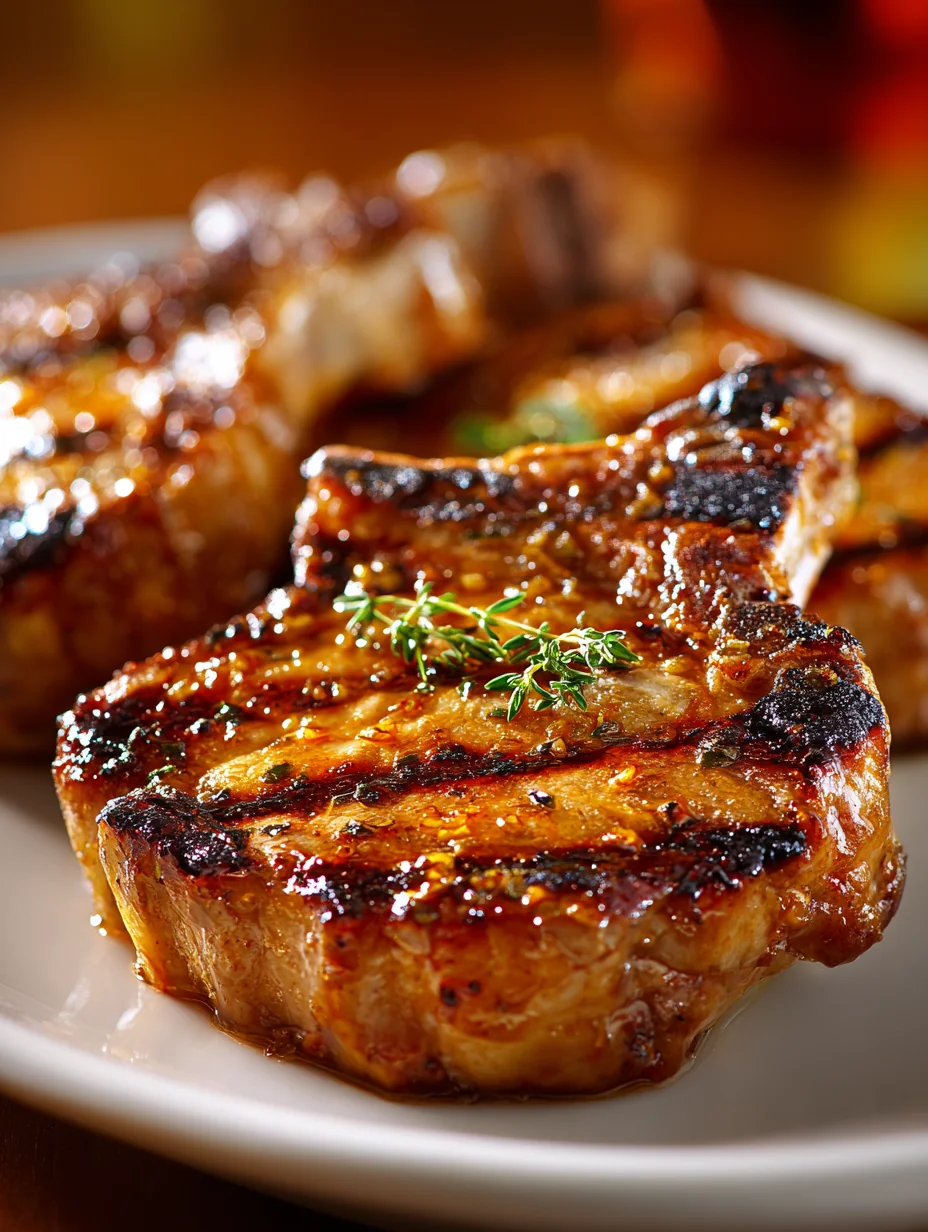 This easy apricot ginger steakhouse pork chops is a simple dinner recipe made with everyday ingredients. Perfect for busy days and family meals.