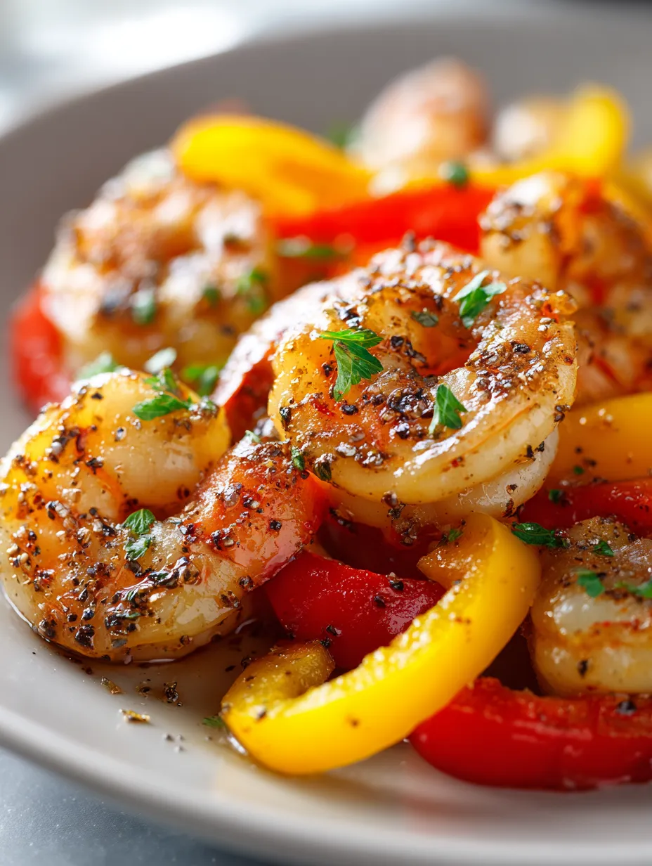 This garlic shrimp with bell peppers is a simple dinner recipe made with everyday ingredients. Perfect for busy days and family meals.