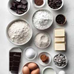 Ingredients for Choco-Coffee Bliss Cookies
