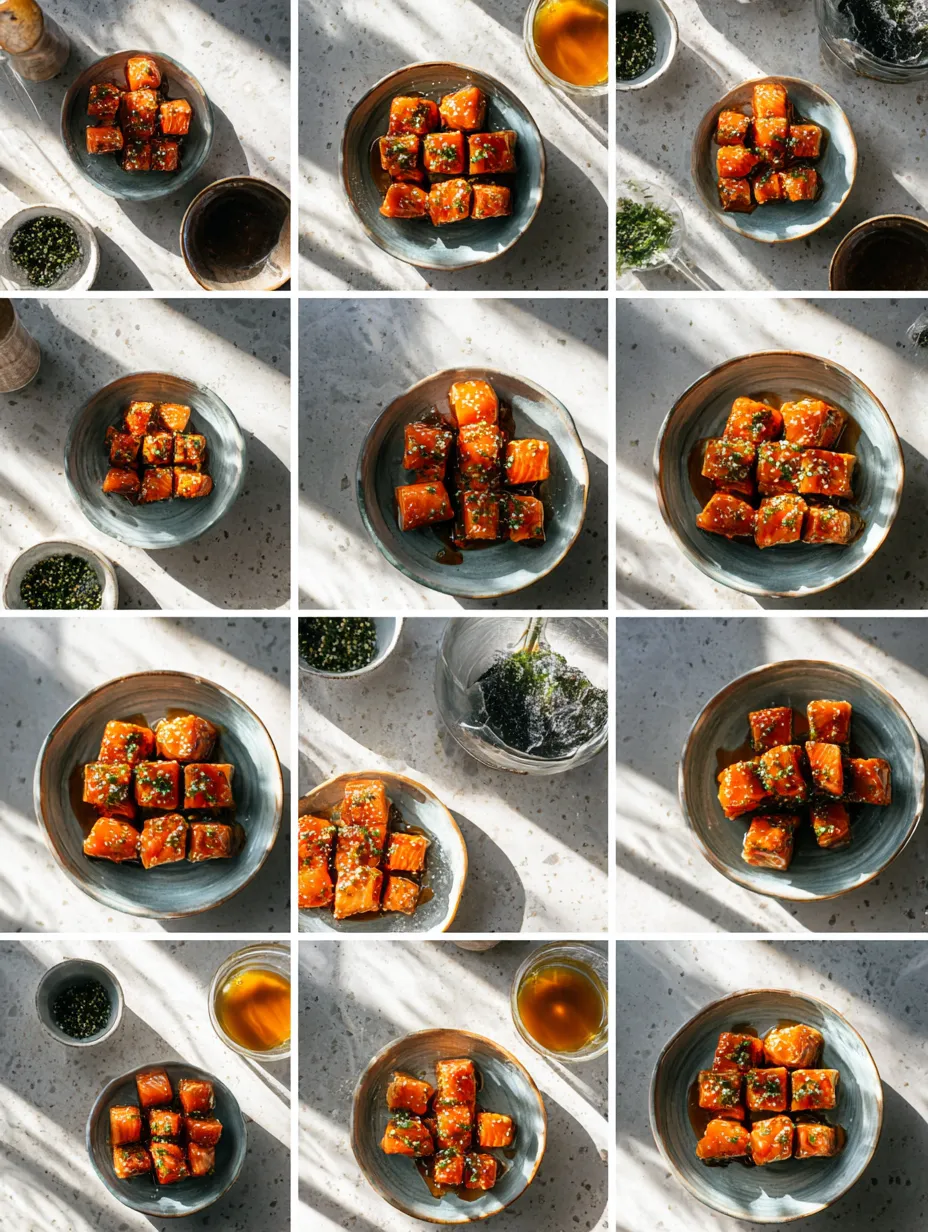 Step by step instructions for Maple Sriracha Salmon Bites: A Flavorful Treat