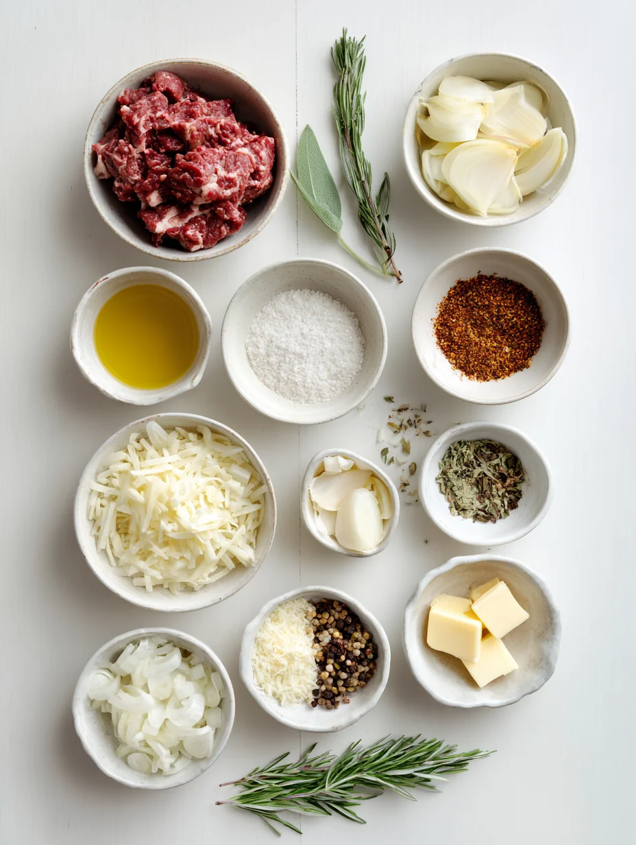 Ingredients for Savory French Onion Beef over Rice is a dish that embodies c