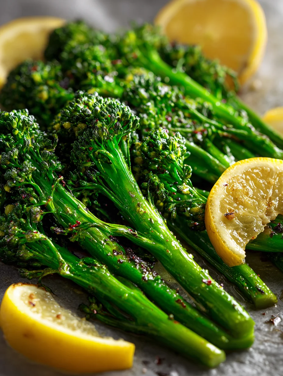 This lemon roasted broccolini - easy healthy oven roasted vegetable recipe is a simple dinner recipe made with everyday ingredients. Perfect for busy days and family meals.