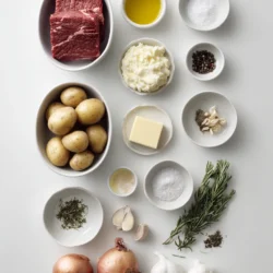 Ingredients for Crockpot Beef & Potatoes Comfort Meal