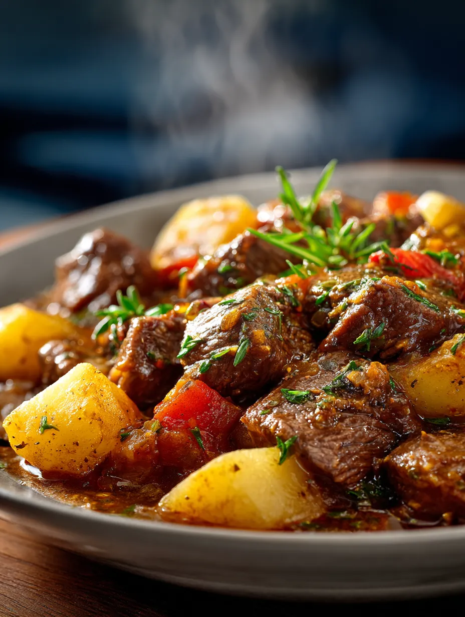 This crockpot beef & potatoes comfort meal is a simple dinner recipe made with everyday ingredients. Perfect for busy days and family meals.