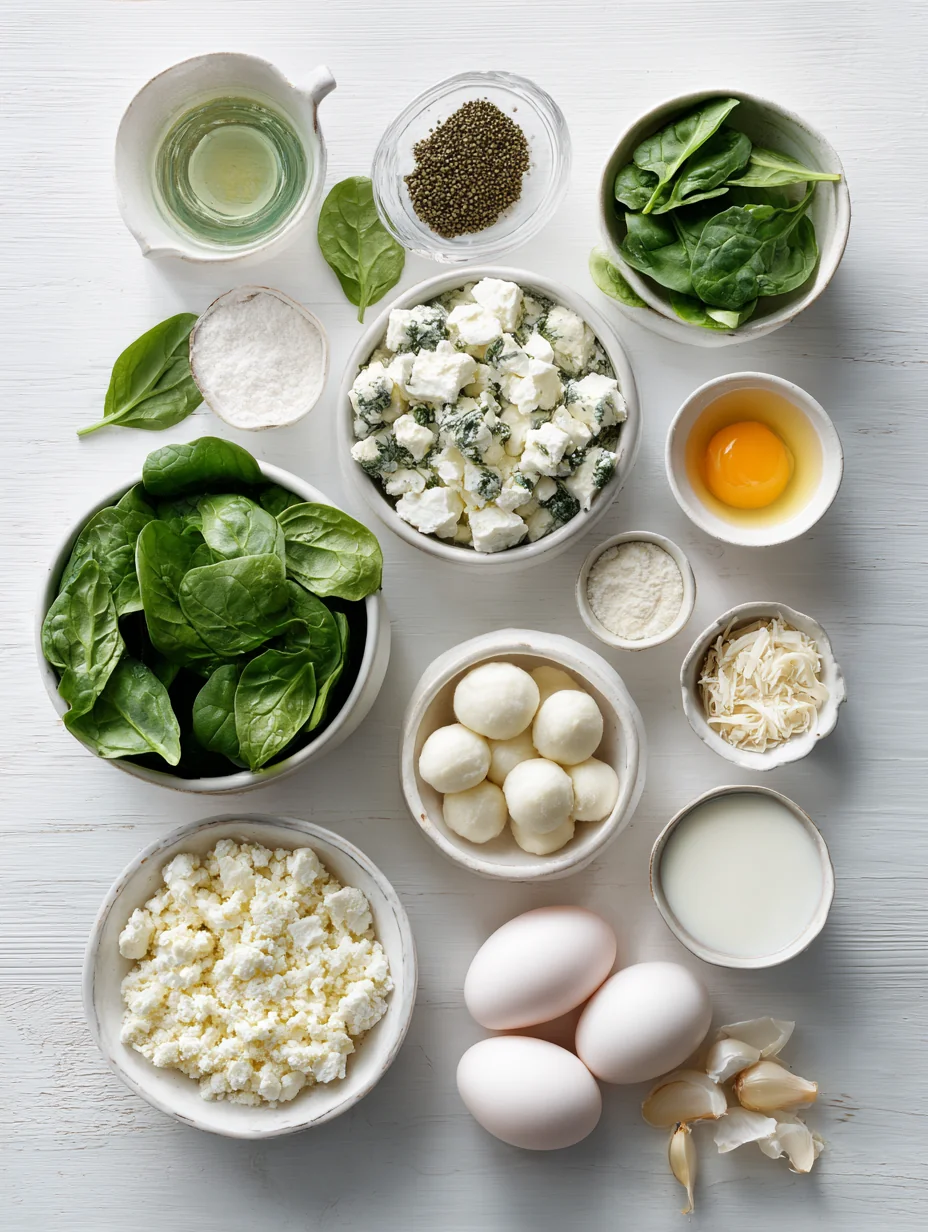 Ingredients for Fresh Spinach & Feta Gnocchi Bake is a delightful, comfortin