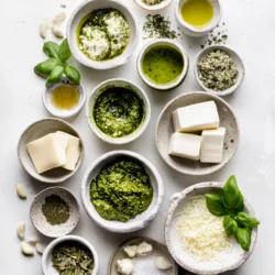 Ingredients for Crunch of Pesto Grilled Cheese Bliss