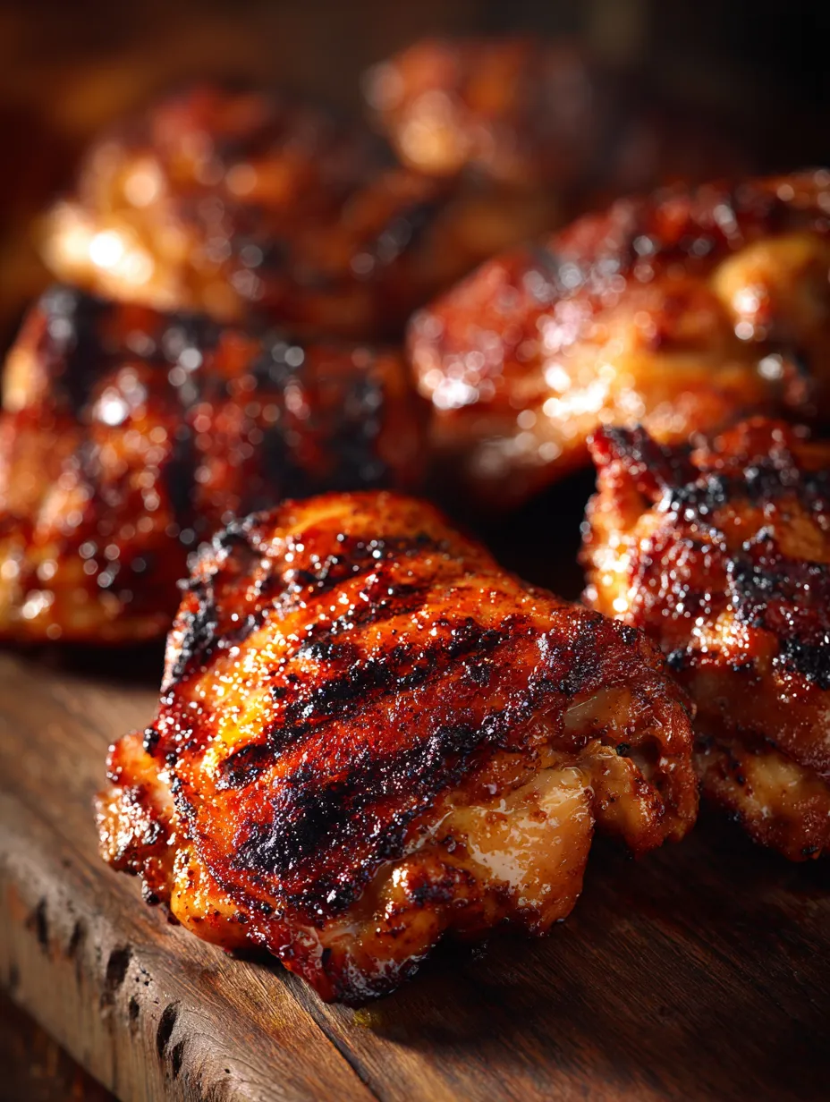This grilled bbq chicken thighs (super tender) is a simple dinner recipe made with everyday ingredients. Perfect for busy days and family meals.