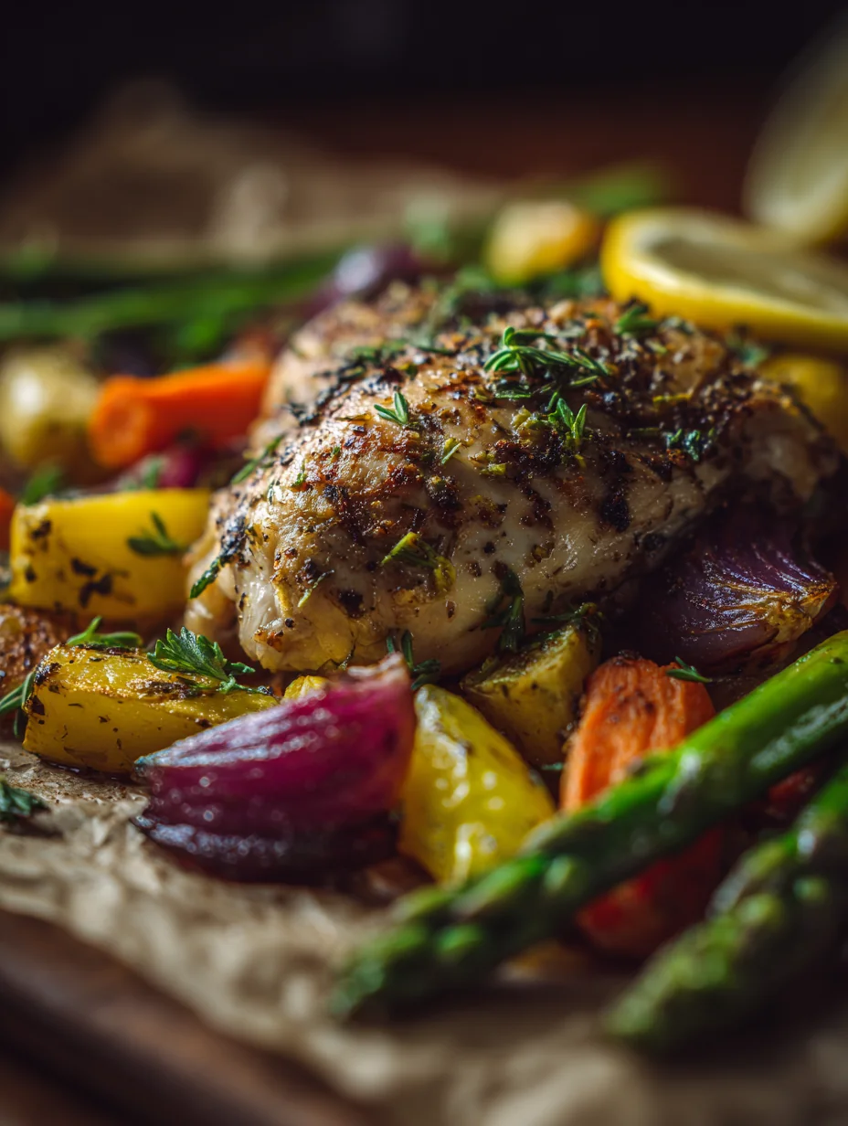 This light lemon herb chicken with roasted veggies is a simple dinner recipe made with everyday ingredients. Perfect for busy days and family meals.