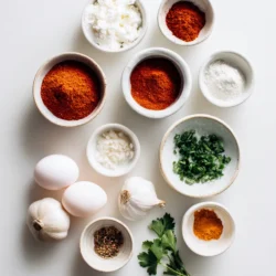 Ingredients for Spicy Savory Buffalo Chicken Dip