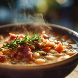 There’s something incredibly comforting about a steaming bowl of soup, especially during the colder months. Hearty soups not only warm the body but also nourish the soul, making them a staple in many households. One such delightful option is the Hearty White Bean and Ham Hock Soup. This dish combines the creamy texture of white beans with the rich, smoky flavor of ham hocks, resulting in a soup that's both satisfying and wholesome.