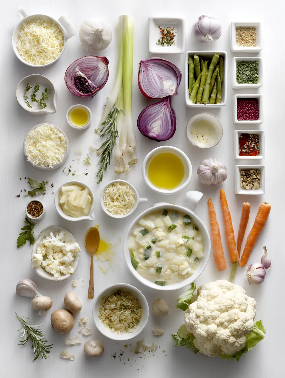 Ingredients for Creamy Vegetable Casserole - A Cozy Comfort Dish!