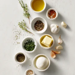 Ingredients for Savory Slow-Cooked French Dip Sandwiches