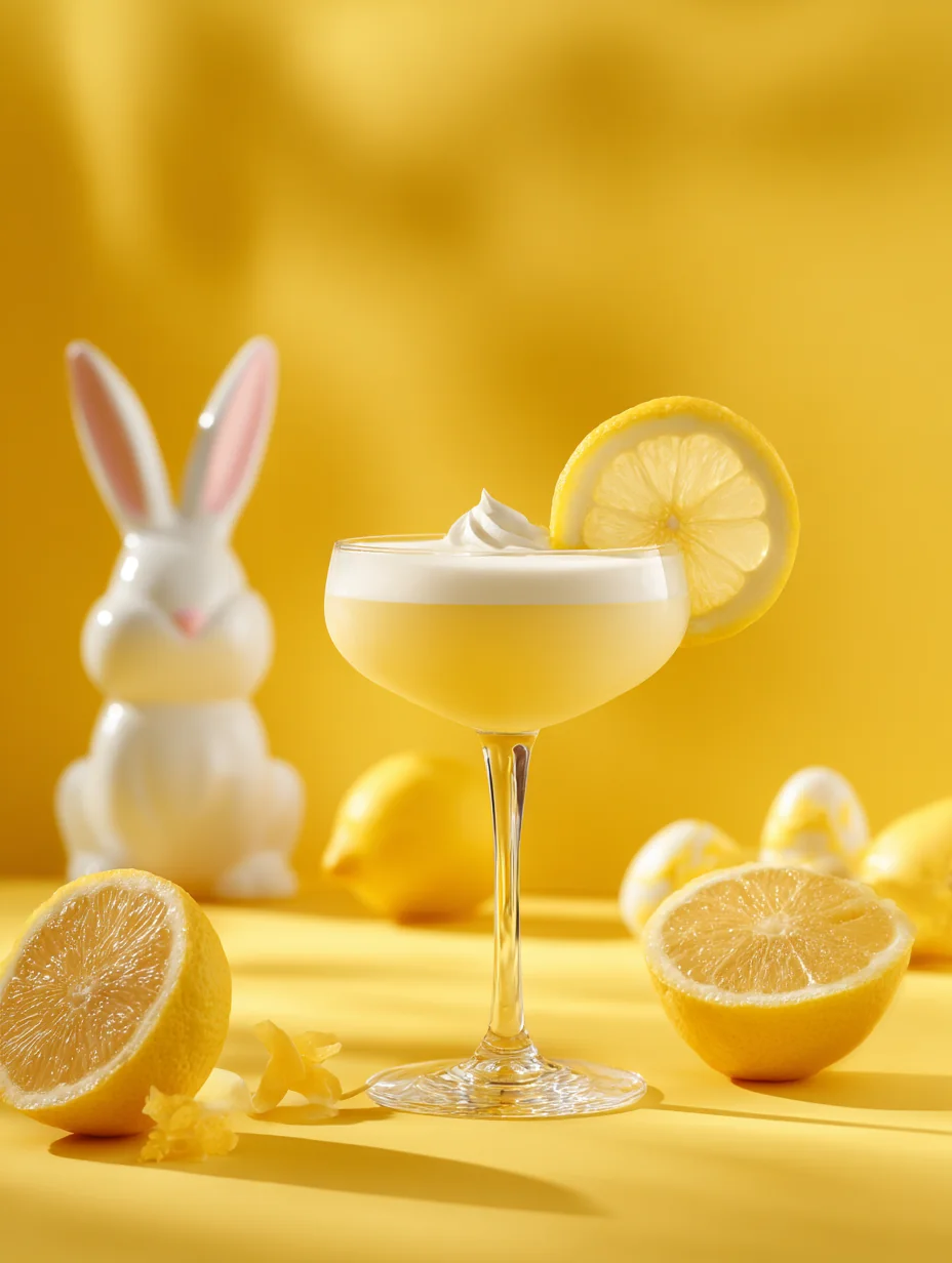 This bunny lemon drop cocktail - sweet & zesty easter drink is a simple drink recipe made with everyday ingredients. Perfect for busy days and family meals.