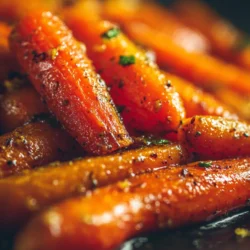 When it comes to creating memorable side dishes, few can compare to the charm of Sweet & Savory Honey Garlic Glazed Carrots. This delightful recipe marries the natural sweetness of honey with the rich, aromatic essence of garlic, resulting in a dish that is not only visually appealing but also bursting with flavor. Whether you’re preparing a casual family dinner or hosting a festive gathering, this dish is sure to impress your guests and elevate your meal.