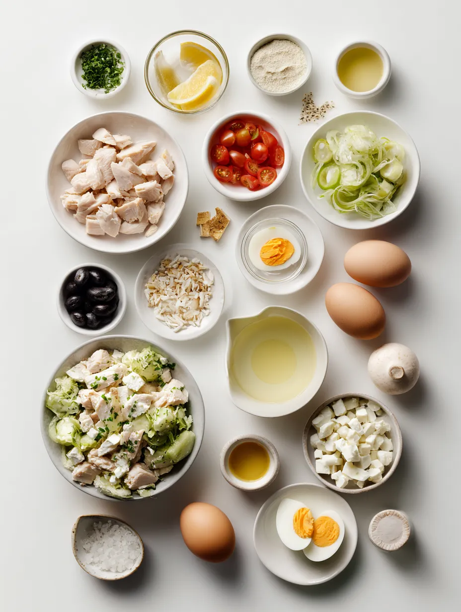 Ingredients for The Creamy Chicken Salad: A Fresh Take on a Classic Dish