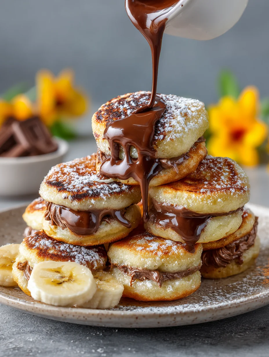 This nutella stuffed pancake bites - breakfast & dessert combo is a simple breakfast recipe made with everyday ingredients. Perfect for busy days and family meals.