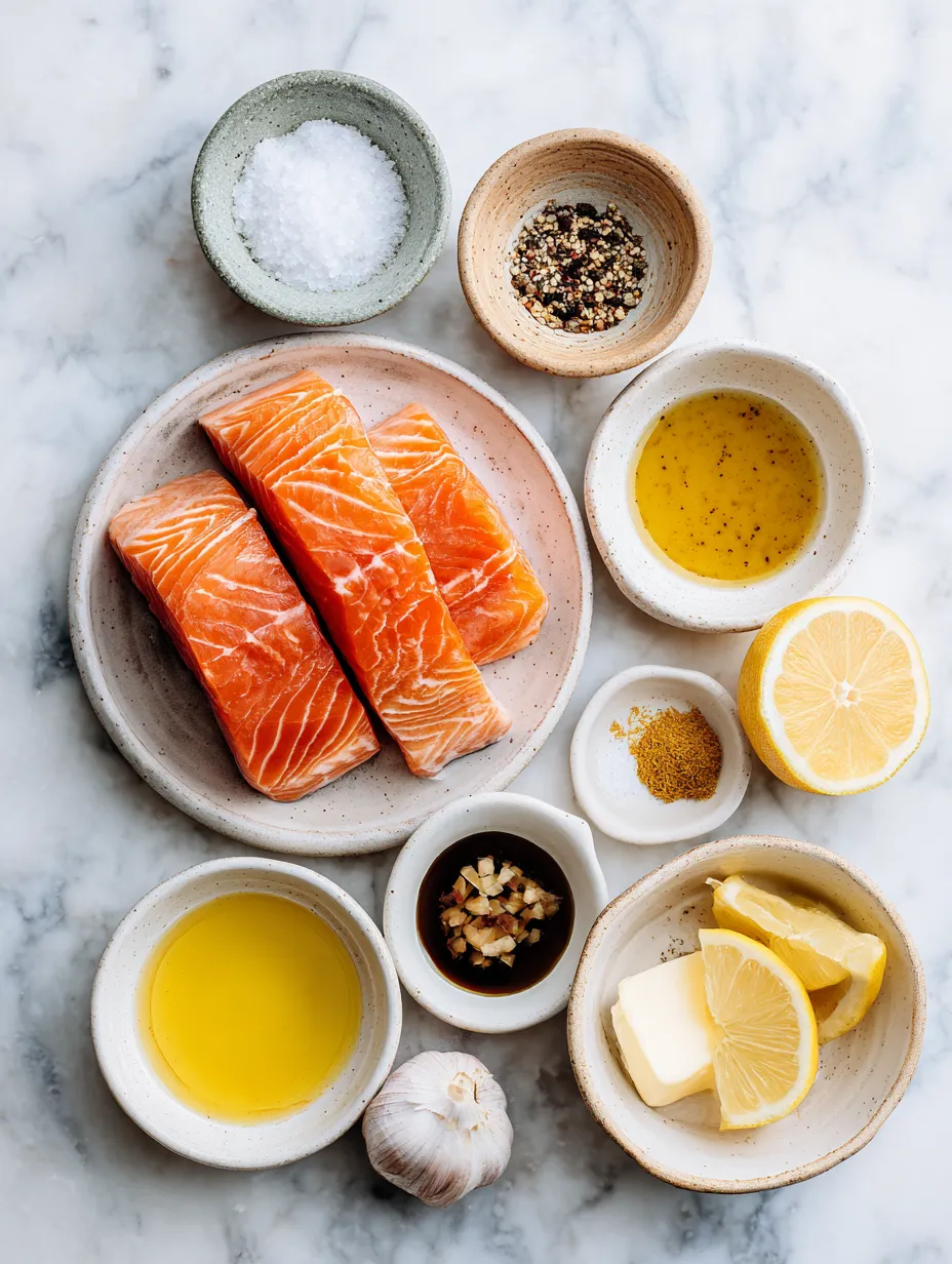 Ingredients for Irresistible Lemon Butter Salmon Recipe: The Perfect Culinary Delight