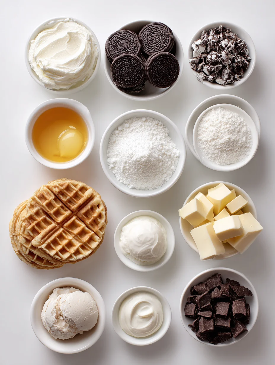 Ingredients for Oreo Cheesecake Waffle Cups: A Delightful Dessert Experience
