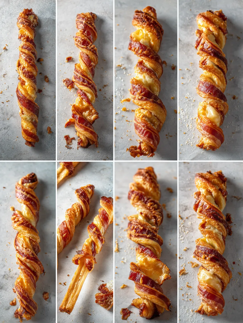 Step by step instructions for Crispy Cheesy Bacon Twists: The Ultimate Recipe Guide