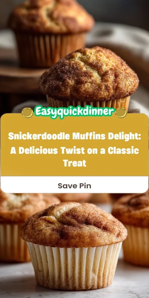 This snickerdoodle muffins delight: a delicious twist on a classic treat is a simple dinner recipe made with everyday ingredients. Perfect for busy days and family meals.