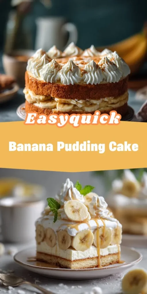 This banana pudding cake is a simple dessert recipe made with everyday ingredients. Perfect for busy days and family meals.