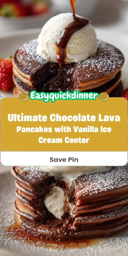 This ultimate chocolate lava pancakes with vanilla ice cream center is a simple dessert recipe made with everyday ingredients. Perfect for busy days and family meals.
